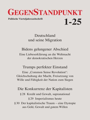 cover image of GegenStandpunkt 1-25